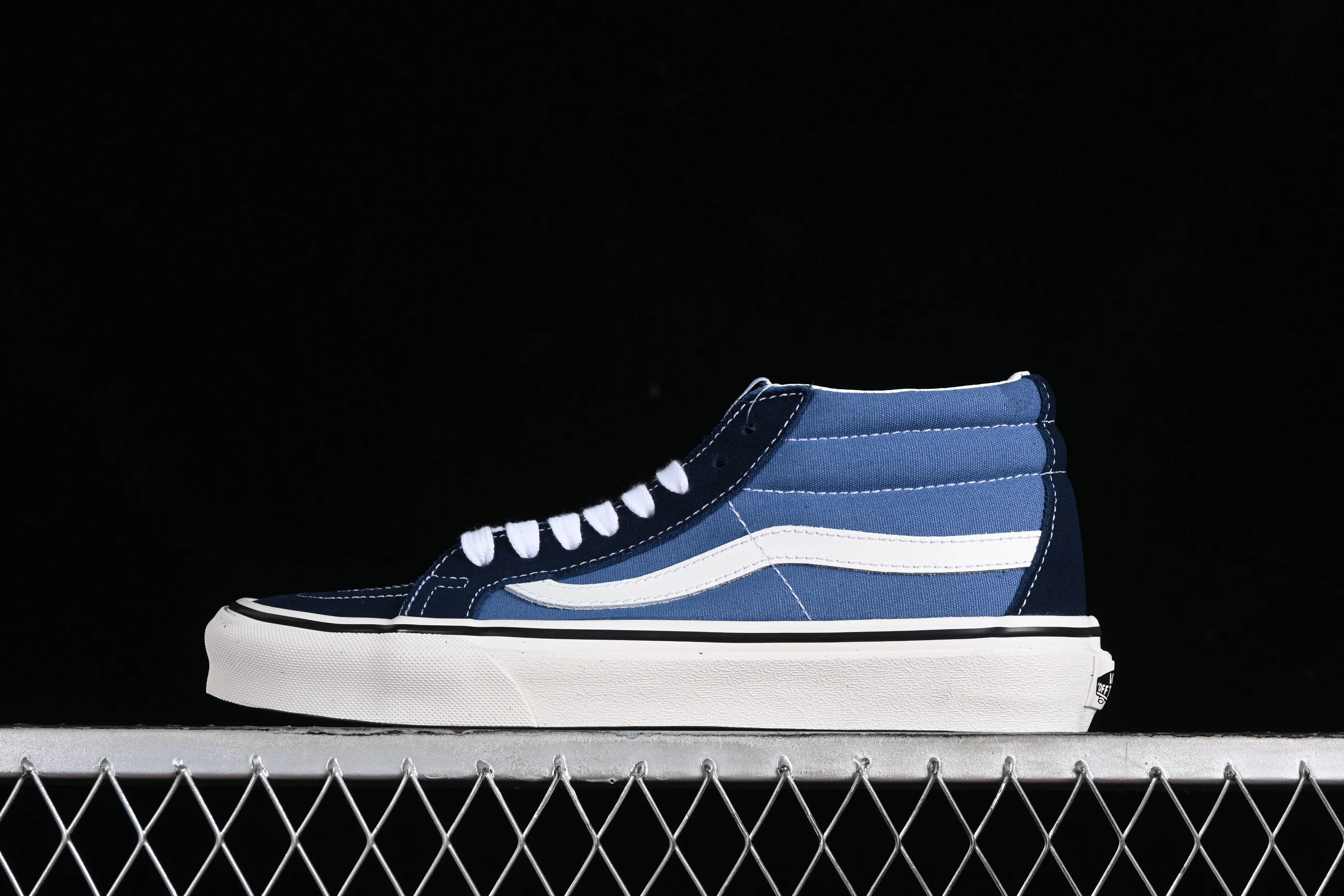 All categories Vans Vans series Vans Mid Vans China Vans Sk8-Mid Vans official navy blue mid-top retro classic casual canvas shoes VN0A391F5TU